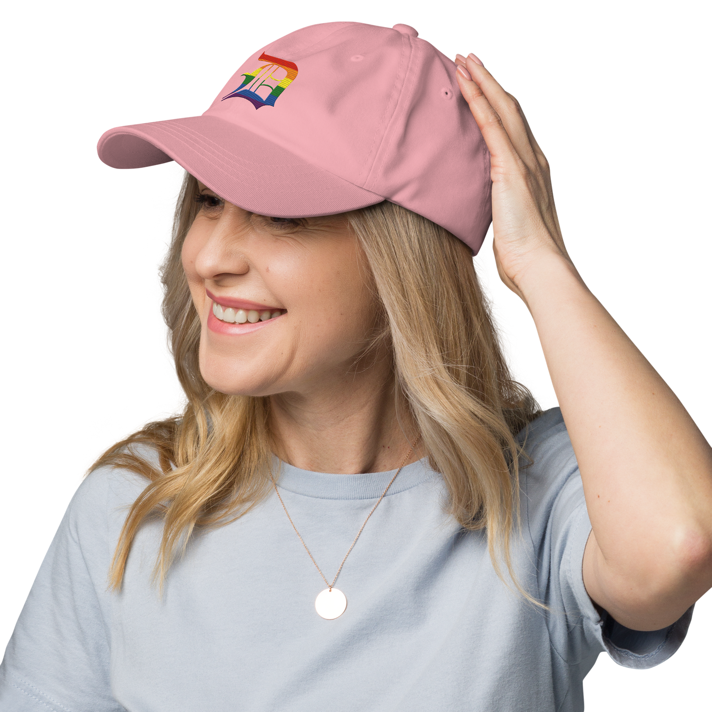 Detroit 'Old English D' Dad Hat (Rainbow Pride Edition)