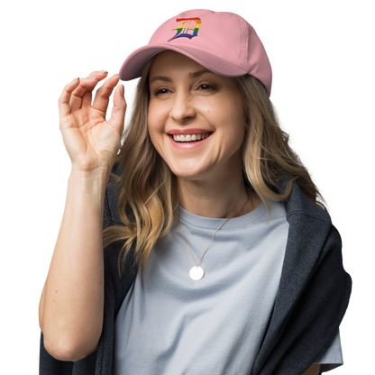 Detroit 'Old English D' Dad Hat (Rainbow Pride Edition)