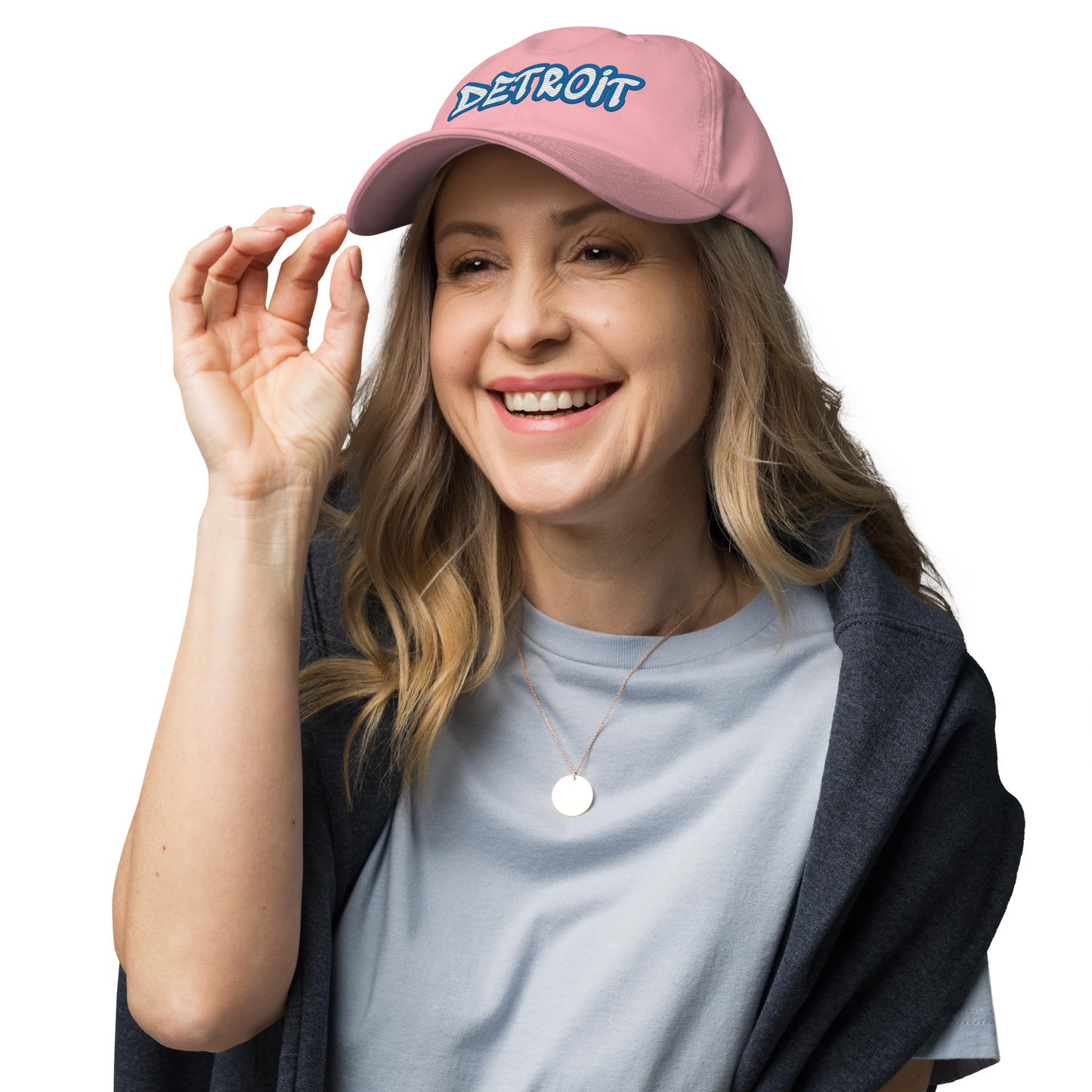 'Detroit' Dad Hat (Azure Tag Font)