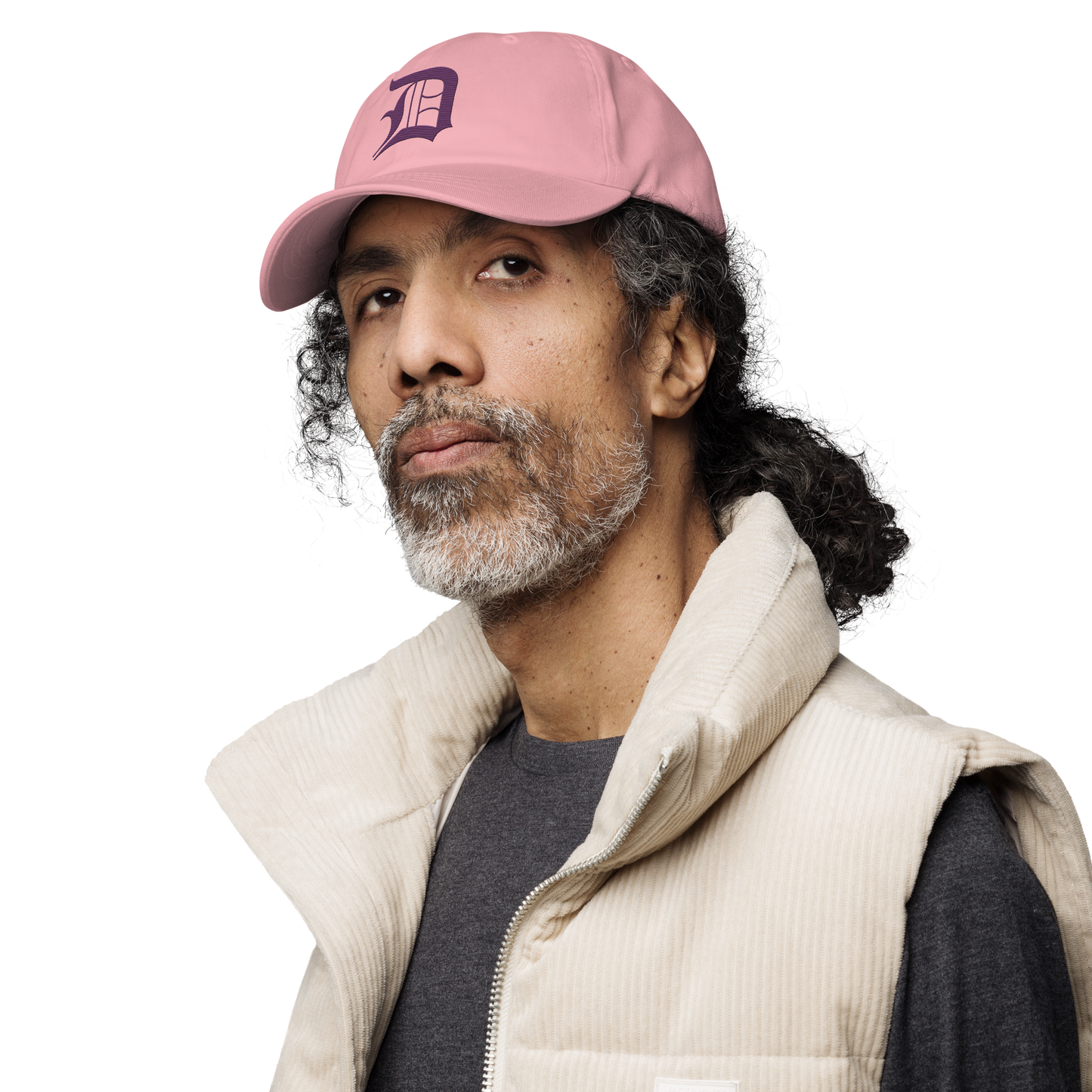 Detroit 'Old English D' Dad Hat (Plum)