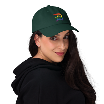 Detroit 'Old English D' Dad Hat (Rainbow Pride Edition)