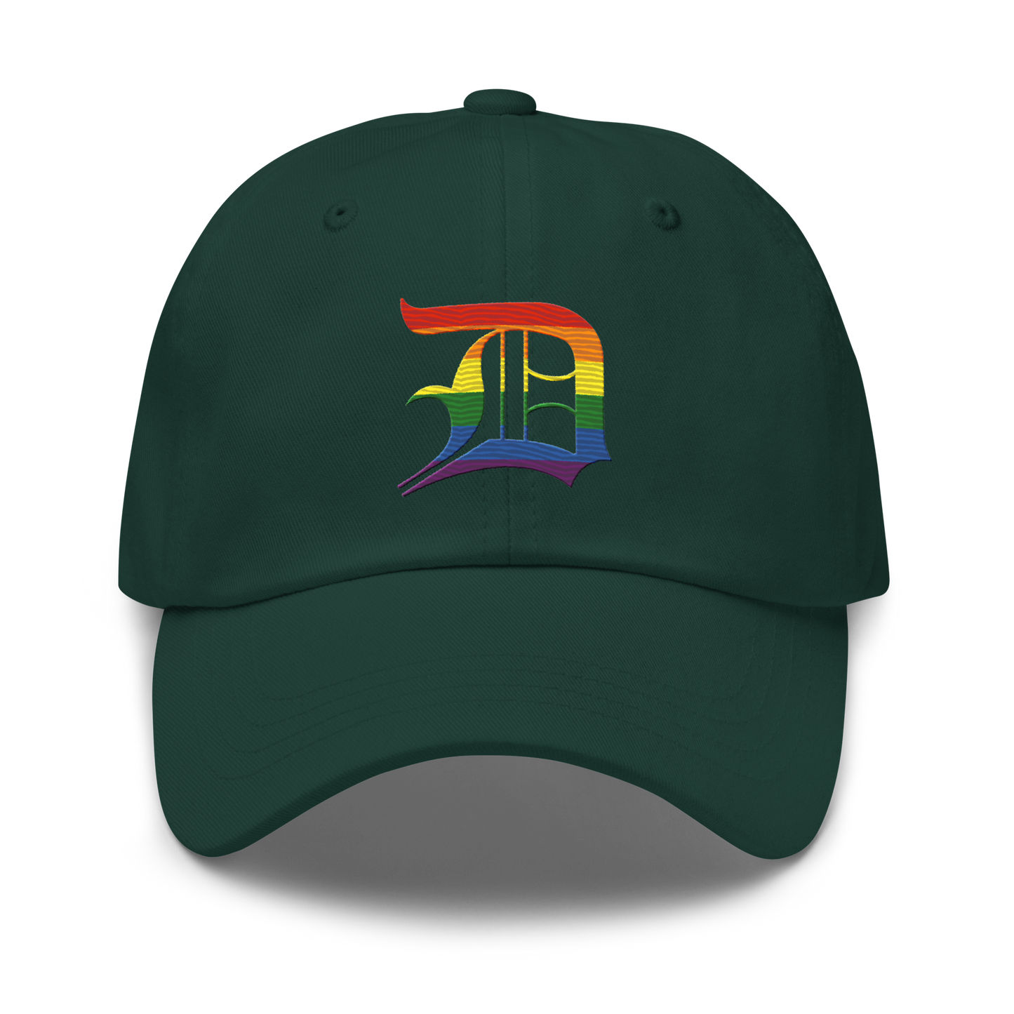 Detroit 'Old English D' Dad Hat (Rainbow Pride Edition)