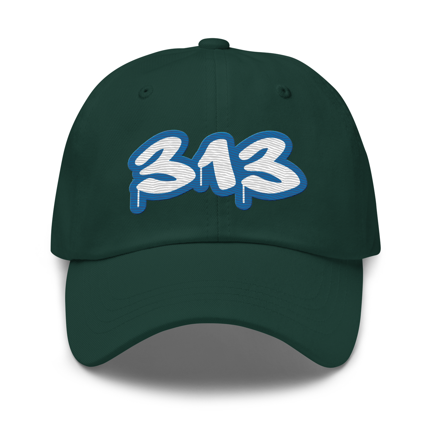 Detroit '313' Dad Hat (Azure Tag Font)