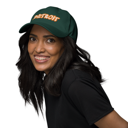 'Detroit' Dad Hat (Orange Tag Font)