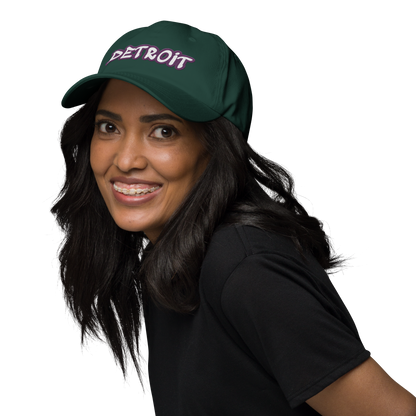 'Detroit' Dad Hat (Plum Tag Font)