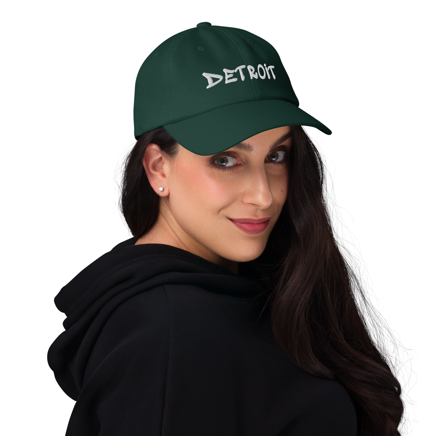 'Detroit' Dad Hat (Tag Font)