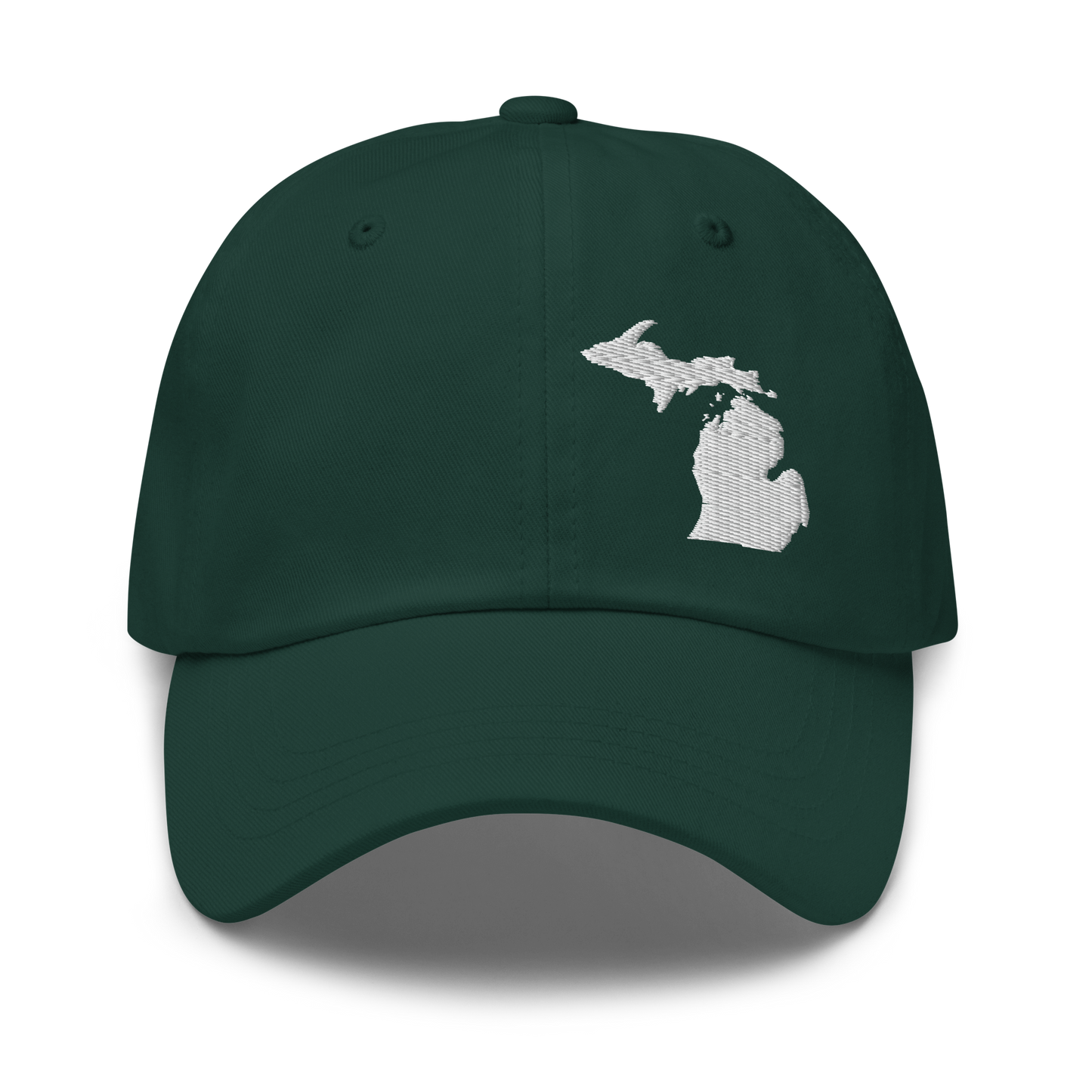 Michigan Dad Hat (White MI Outline)