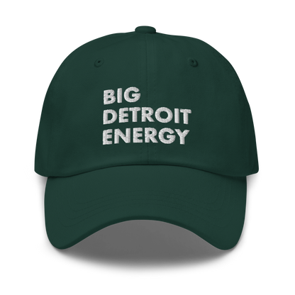 'Big Detroit Energy' Dad Hat (White Emb.)