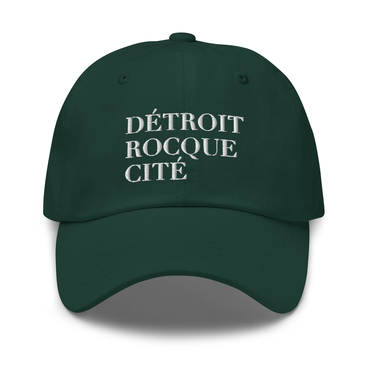 'Détroit Rocque Cité' Dad Hat (White Emb.)