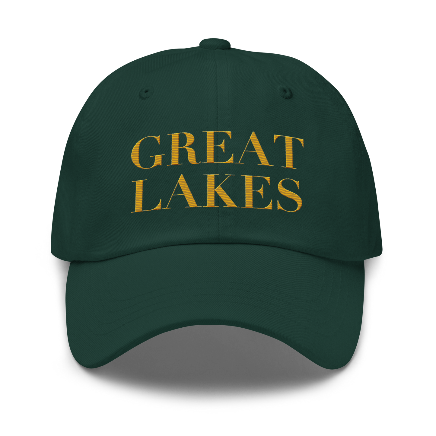 'Great Lakes' Dad Hat (Didone Font) | Gold