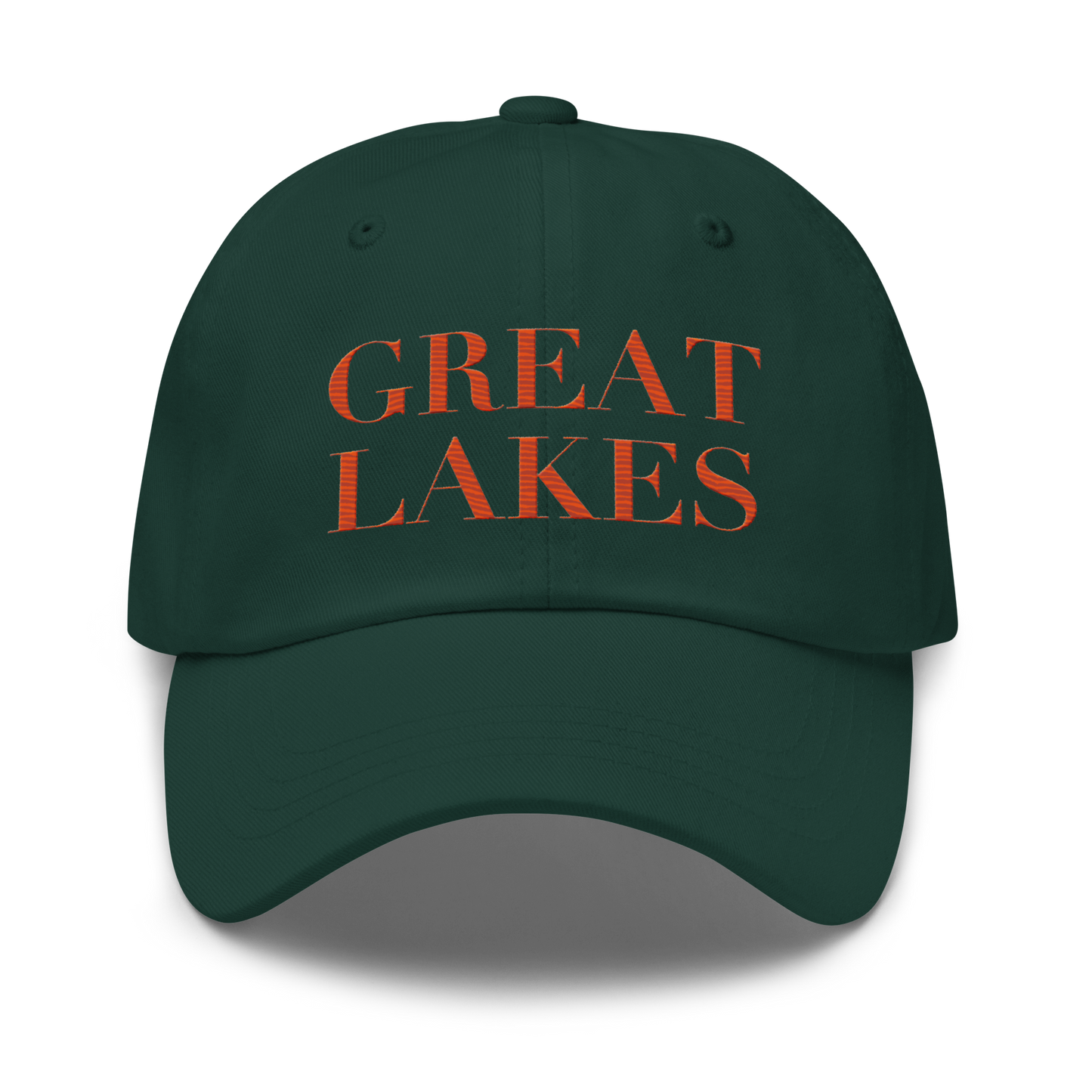 'Great Lakes' Dad Hat (Didone Font) | Maple Leaf Orange