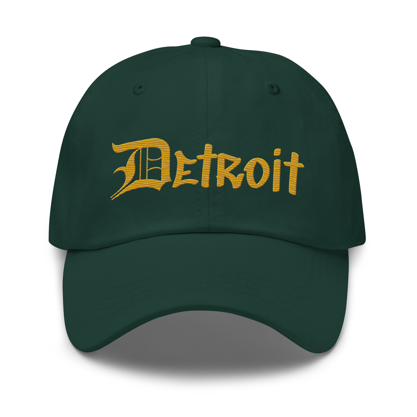 'Detroit' Dad Hat (OED Tag Font) | Gold