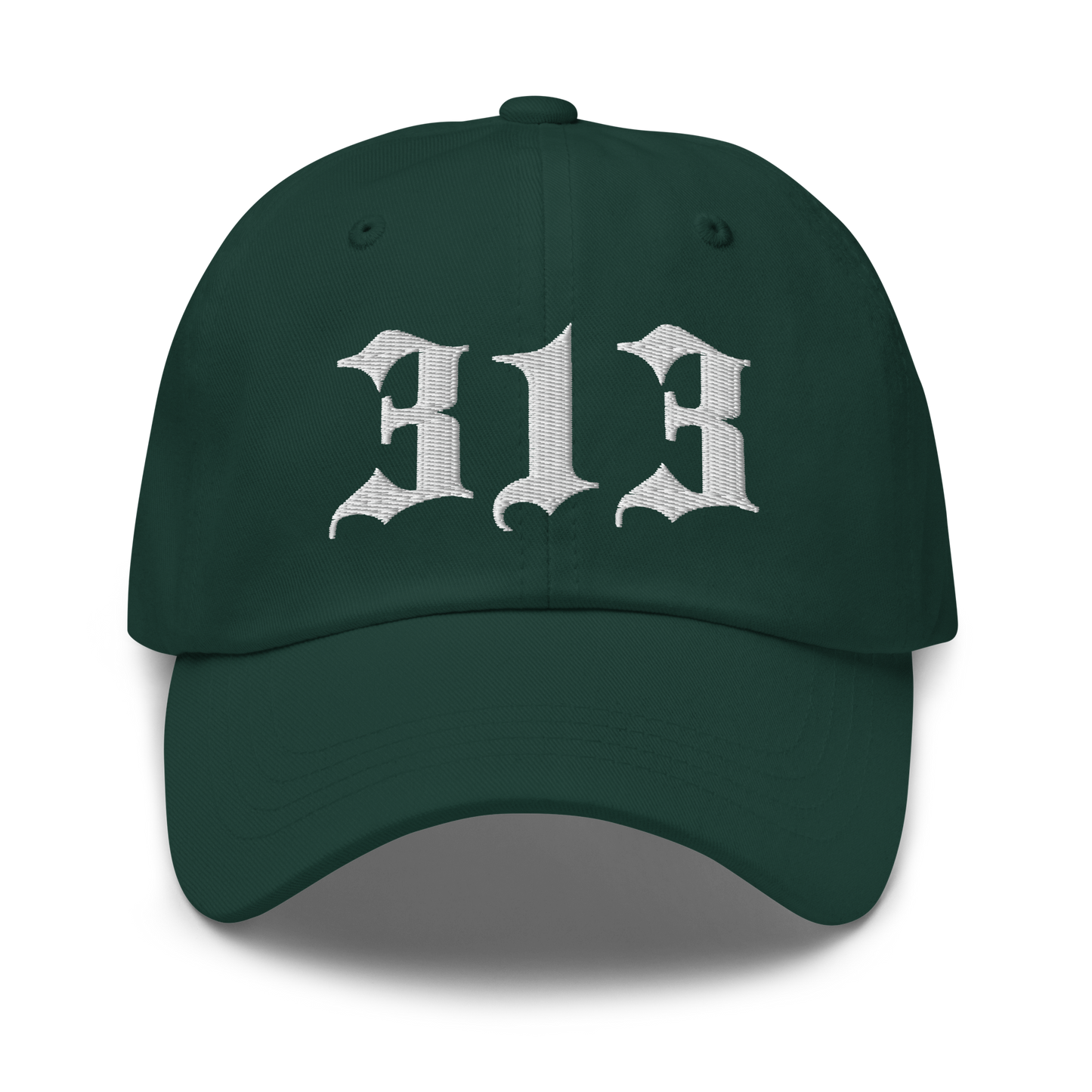 Detroit '313' Dad Hat (Old English Font)