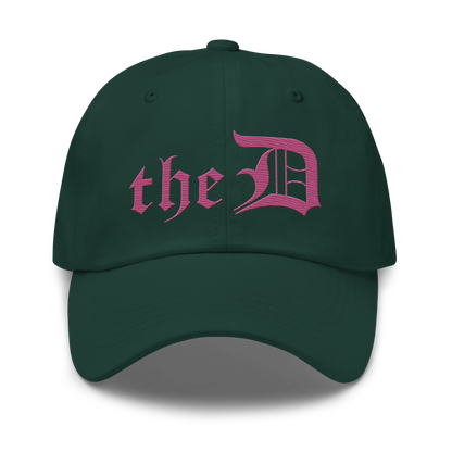 Detroit 'The D' Dad Hat | Apple Blossom Pink