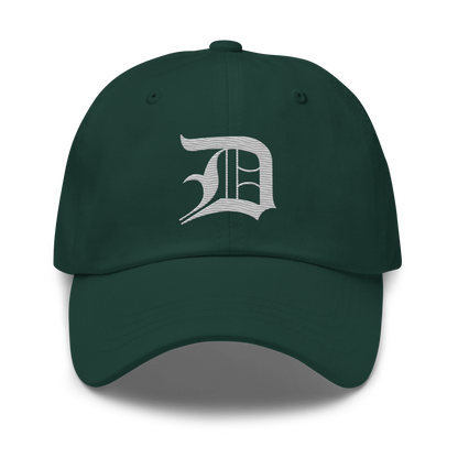 Detroit 'Old English D' Dad Hat | Platinum