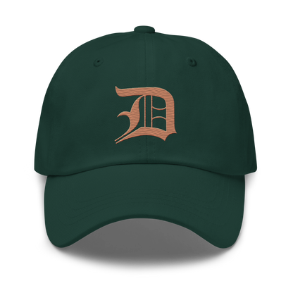 Detroit 'Old English D' Dad Hat (Copper Color)