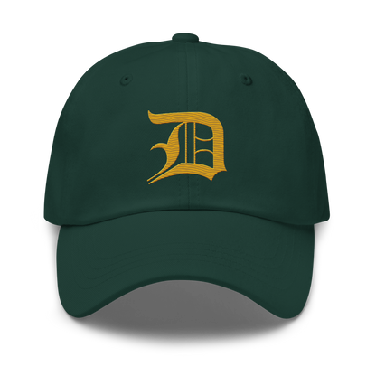 Detroit 'Old English D' Dad Hat (Gold)