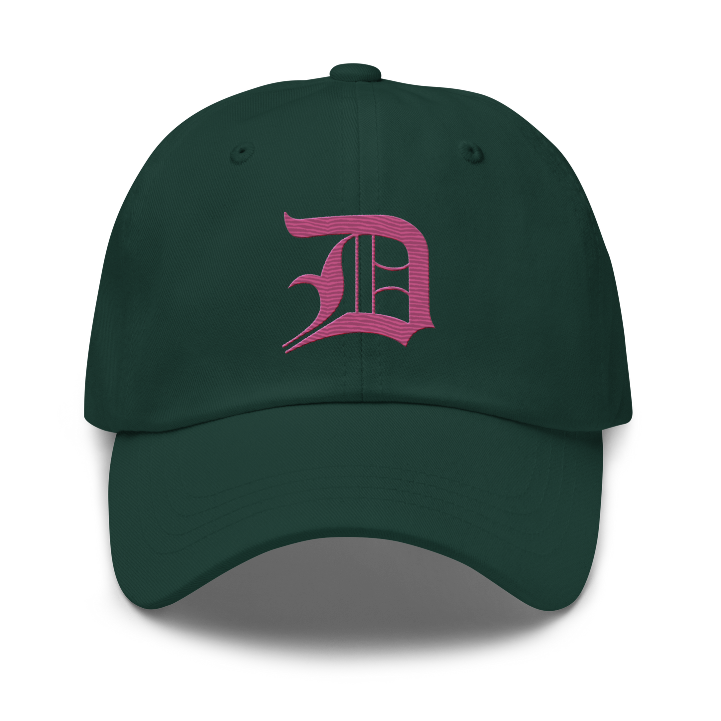 Detroit 'Old English D' Dad Hat (Apple Blossom Pink)