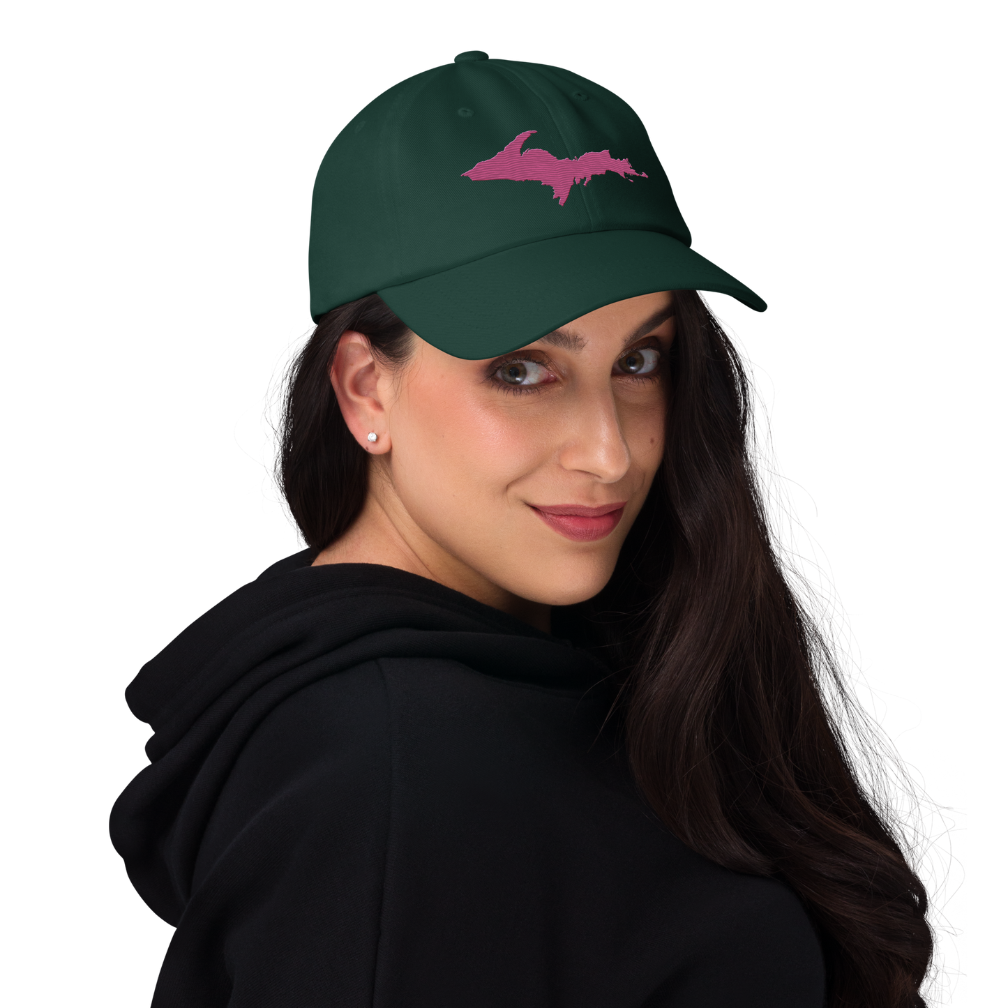 Upper Peninsula Dad Hat | Apple Blossom Pink