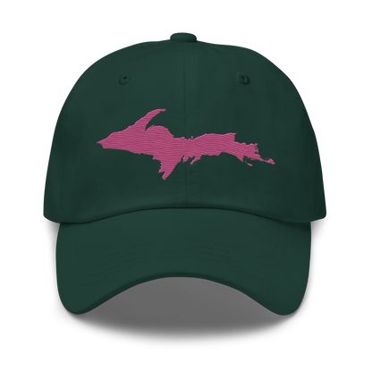 Upper Peninsula Dad Hat | Apple Blossom Pink