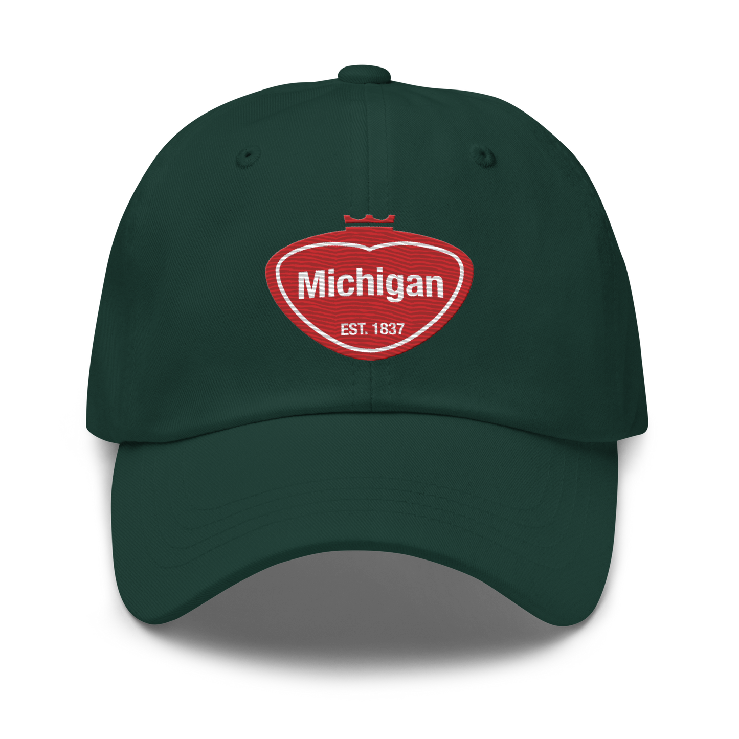 'Michigan EST 1837' Dad Hat (Local Pop Parody)