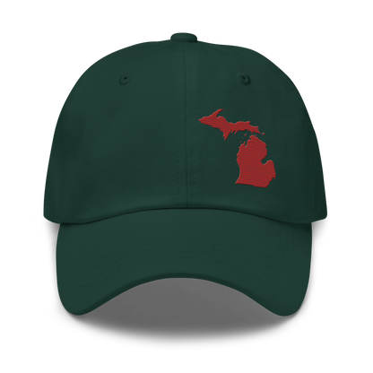 Michigan Dad Hat | Thimbleberry Red Outline