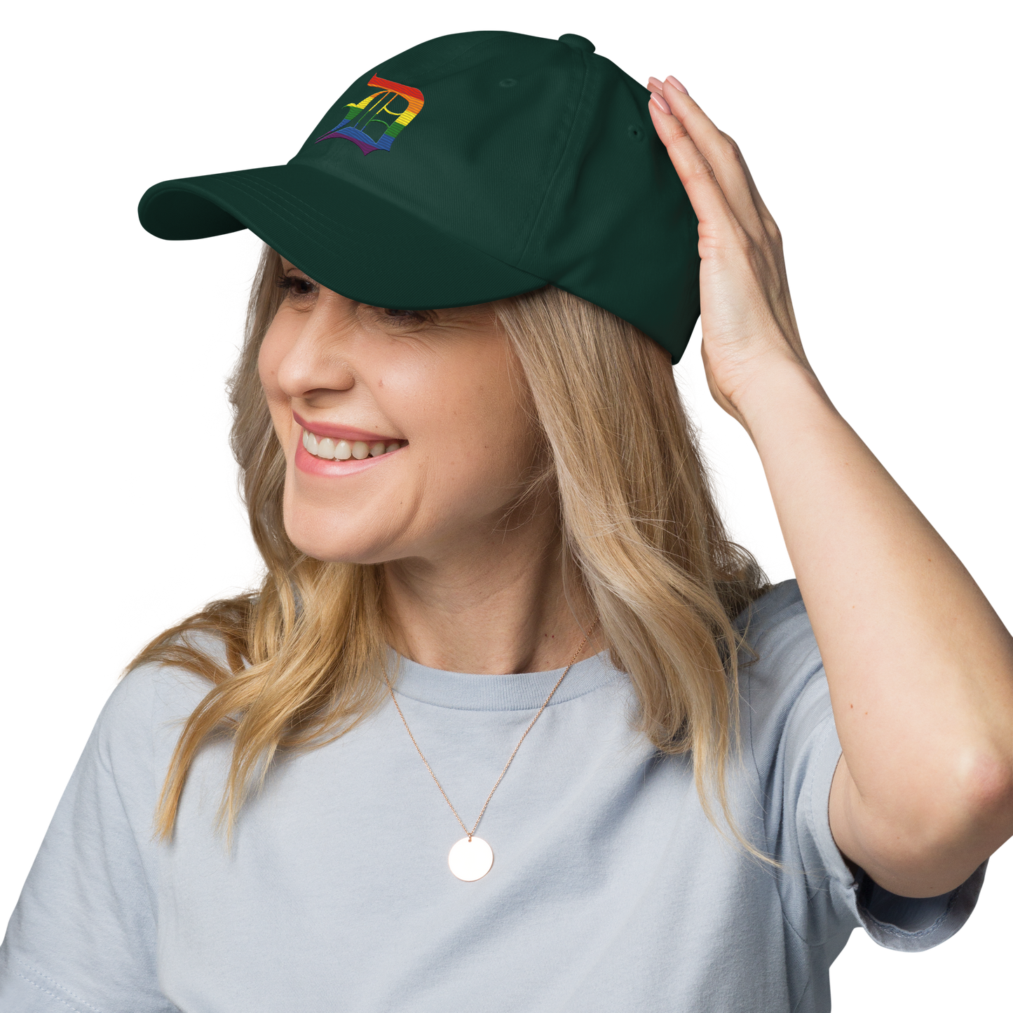 Detroit 'Old English D' Dad Hat (Rainbow Pride Edition)