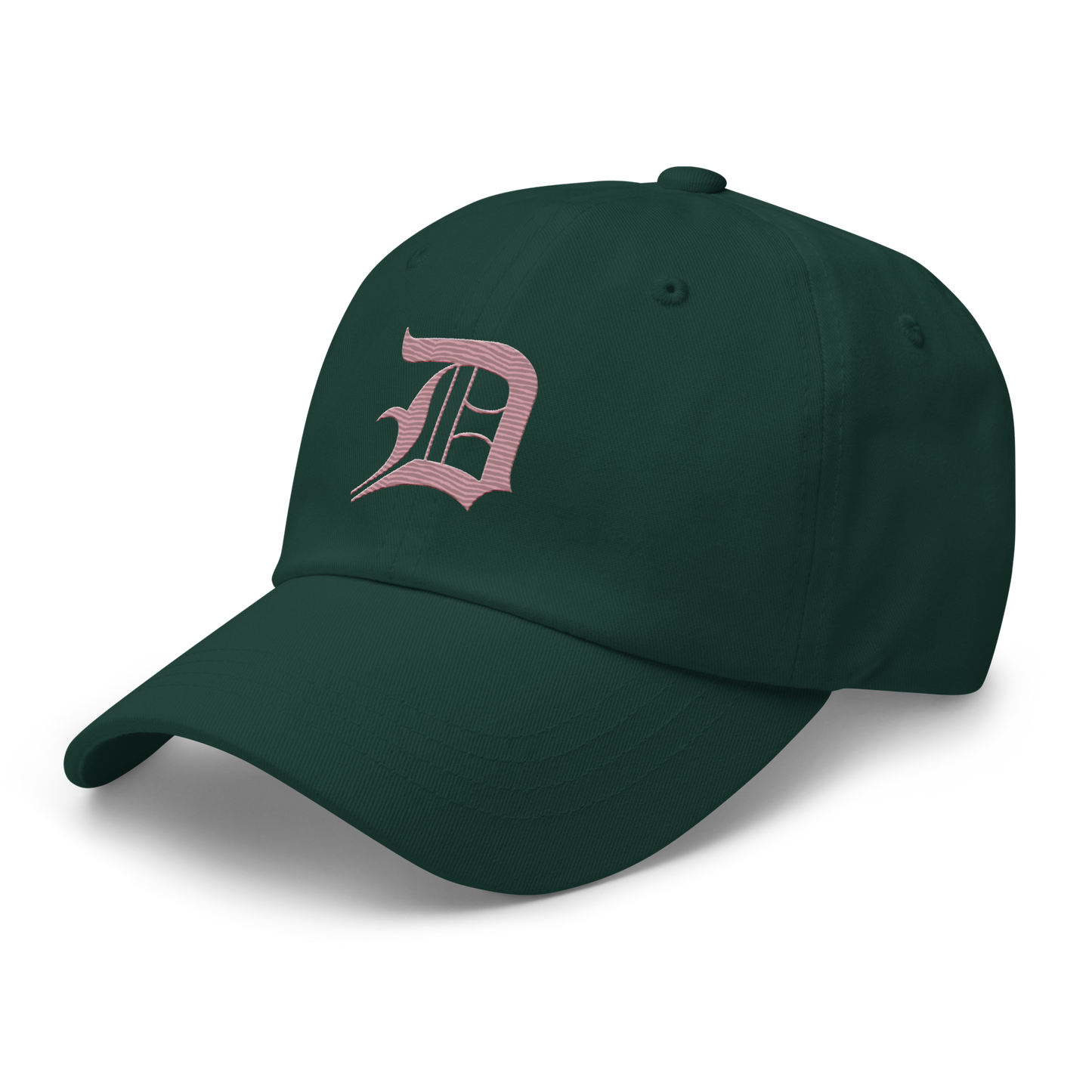 Detroit 'Old English D' Dad Hat (Cherry Blossom Pink)