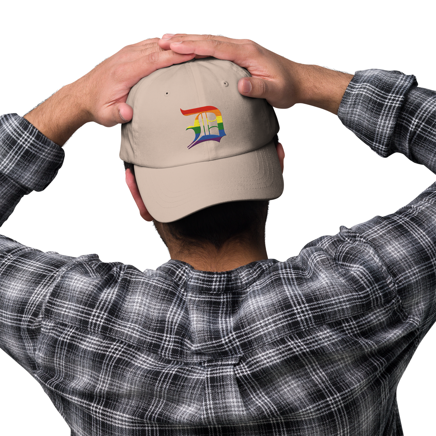 Detroit 'Old English D' Dad Hat (Rainbow Pride Edition)