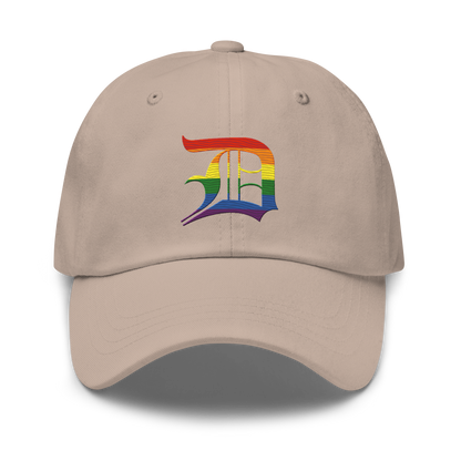 Detroit 'Old English D' Dad Hat (Rainbow Pride Edition)