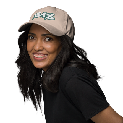 Detroit '313' Dad Hat (Copper Green Tag Font)