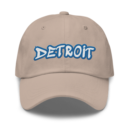 'Detroit' Dad Hat (Azure Tag Font)