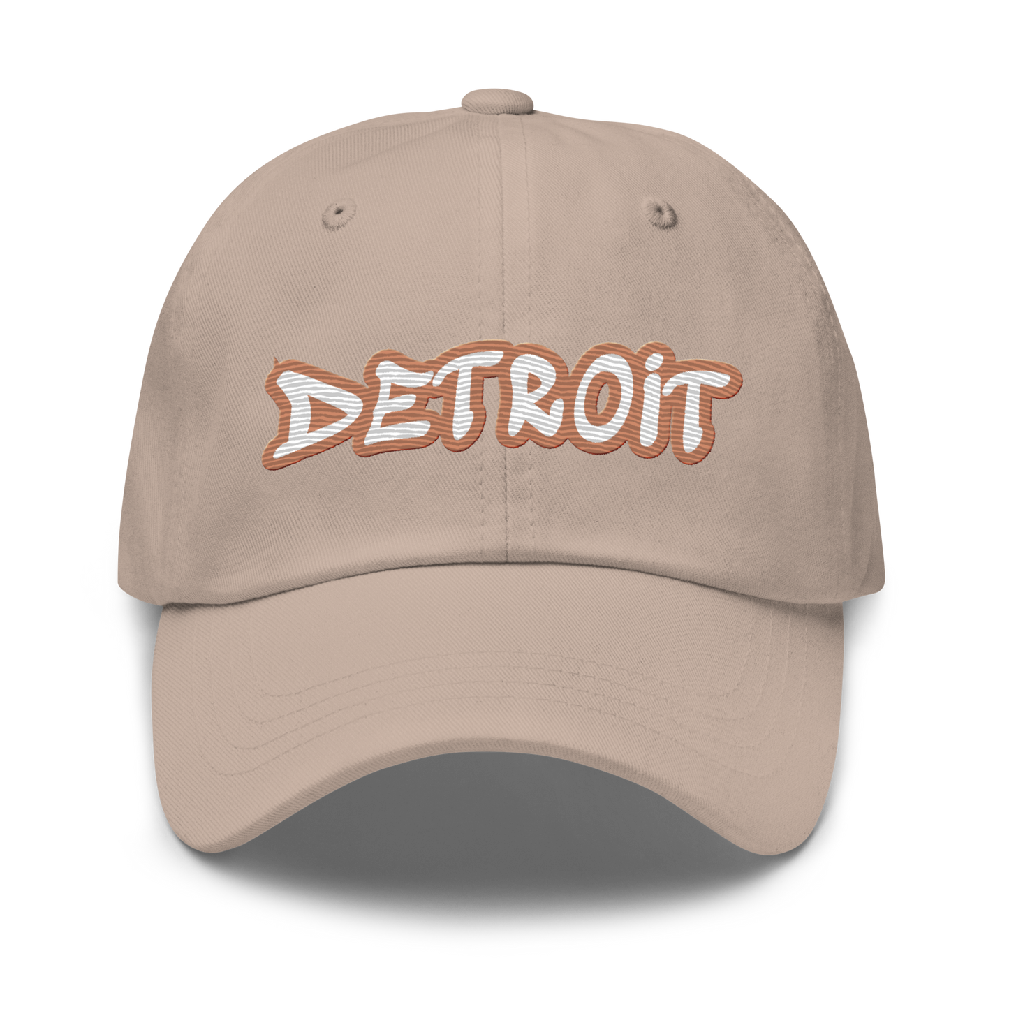 'Detroit' Dad Hat (Copper Tag Font)