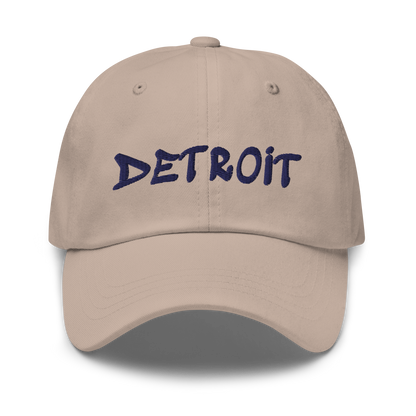 'Detroit' Dad Hat (Tag Font)