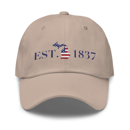 Michigan 'EST. 1837' Dad Hat (Patriotic Edition)