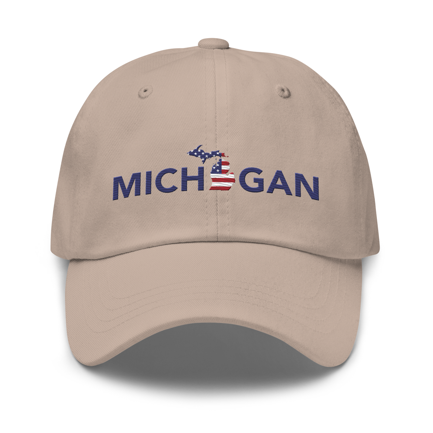 'Michigan' Dad Hat (Sans Font Patriotic Edition)