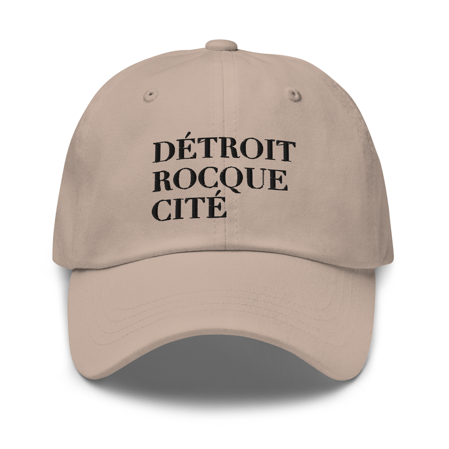 'Détroit Rocque Cité' Dad Hat (Black Emb.)