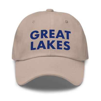 'Great Lakes' Dad Hat (Geometric Sans Font) | Bourbon Blue