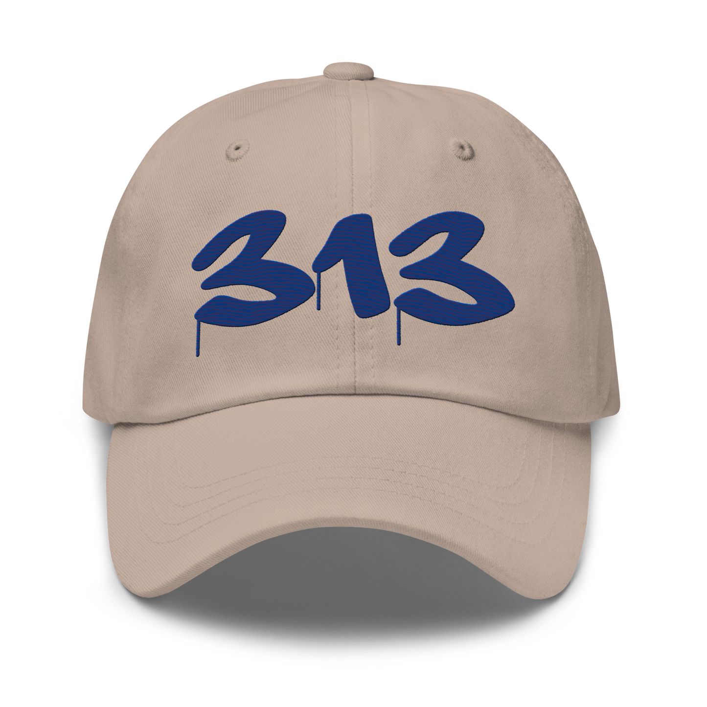 Detroit '313' Dad Hat (Tag Font) | Dearborn Blue