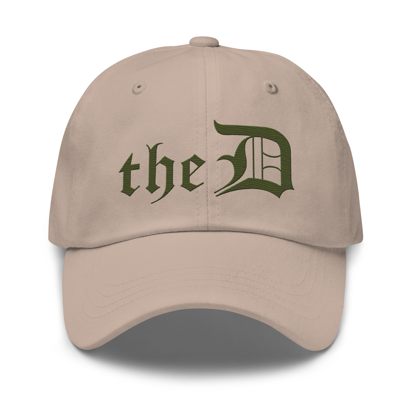 Detroit 'The D' Dad Hat | Army Green