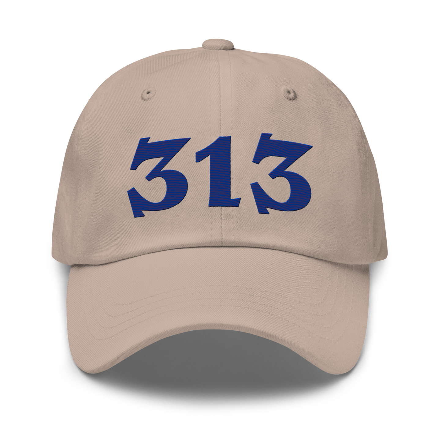 Detroit '313' Dad Hat (Angry Font) | Bourbon Blue