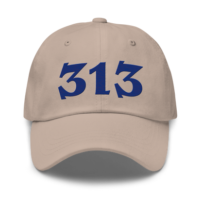 Detroit '313' Dad Hat (Angry Font) | Bourbon Blue