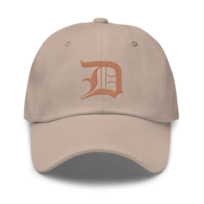 Detroit 'Old English D' Dad Hat (Copper Color)