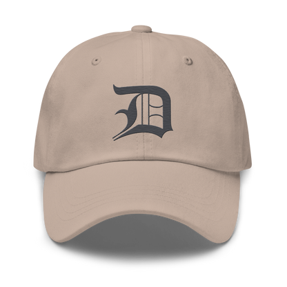 Detroit 'Old English D' Dad Hat (Iron Ore Grey)