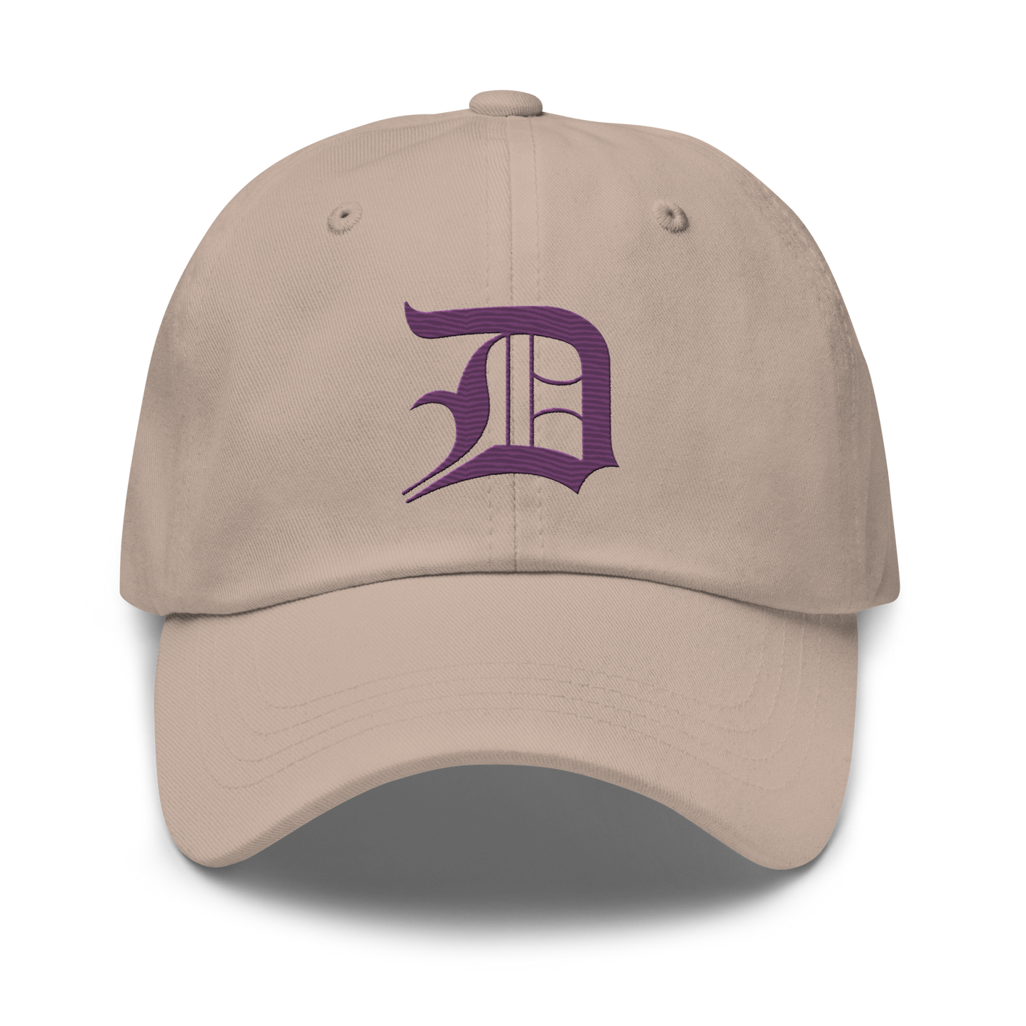 Detroit 'Old English D' Dad Hat (Plum)