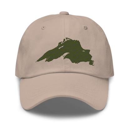 Lake Superior Dad Hat | Army Green