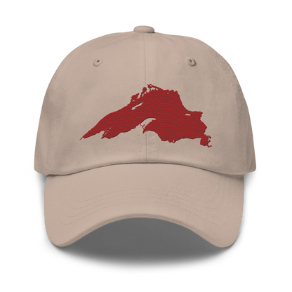 Lake Superior Dad Hat | Thimbleberry Red