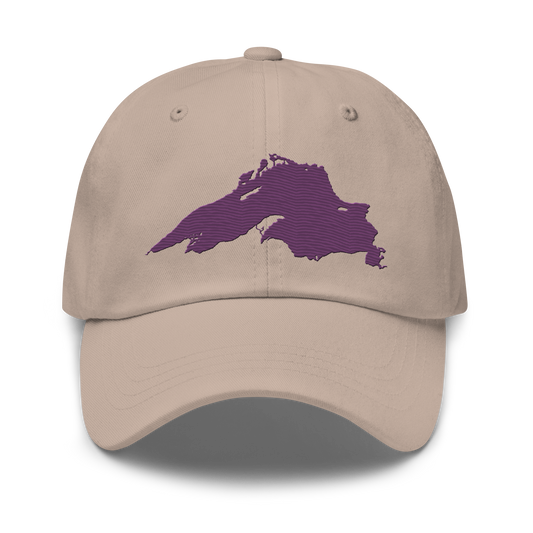 Lake Superior Dad Hat | Plum