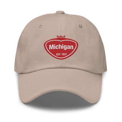 'Michigan EST 1837' Dad Hat (Local Pop Parody)