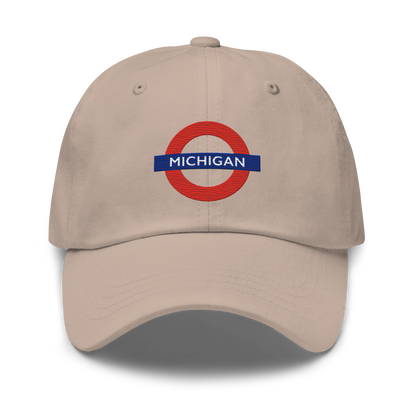 'Michigan' Dad Hat (London Tube Parody)